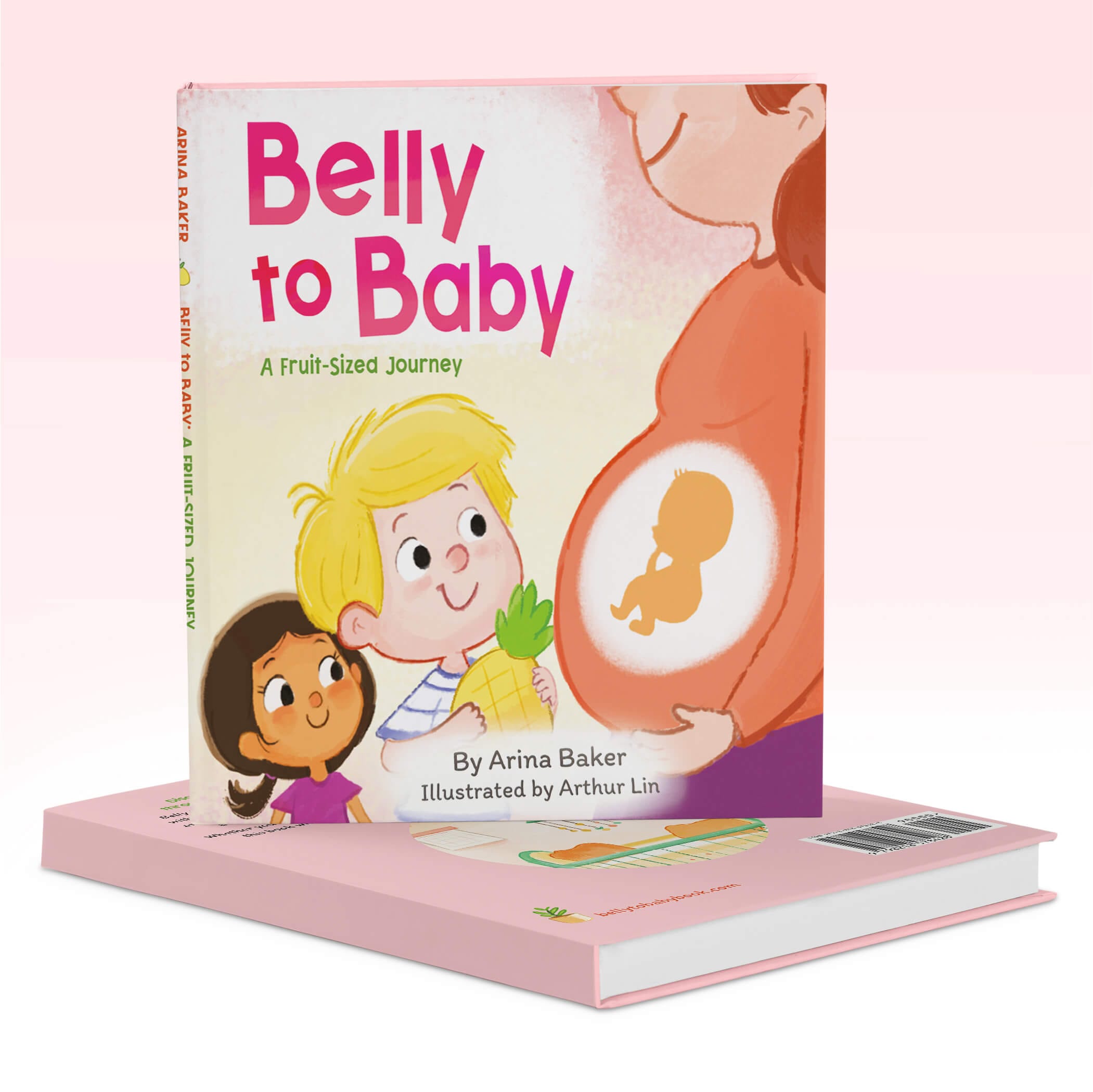 A playful children’s book with rhymes and vibrant illustrations, teaching kids about baby growth month by month with fun fruit comparisons. Perfect for siblings and parents.